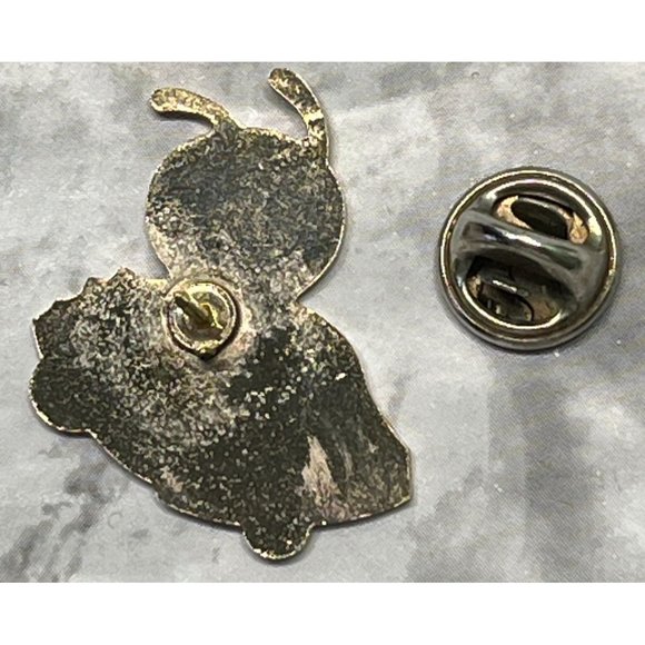Vintage Christmas Pin Brooch Honey Bee on Bells Enamel - Picture 5 of 6